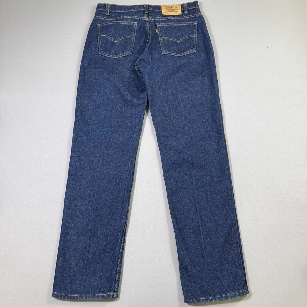 VTG Levis 505 Jeans 36x32 (measures 34x32) Mens Orange Tab Made in USA 80s EUC